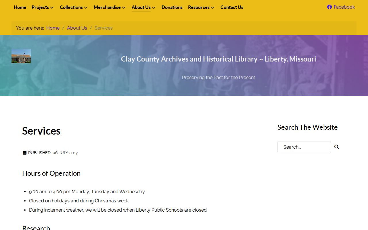 Gladstone city directory research access through Clay County Archives services